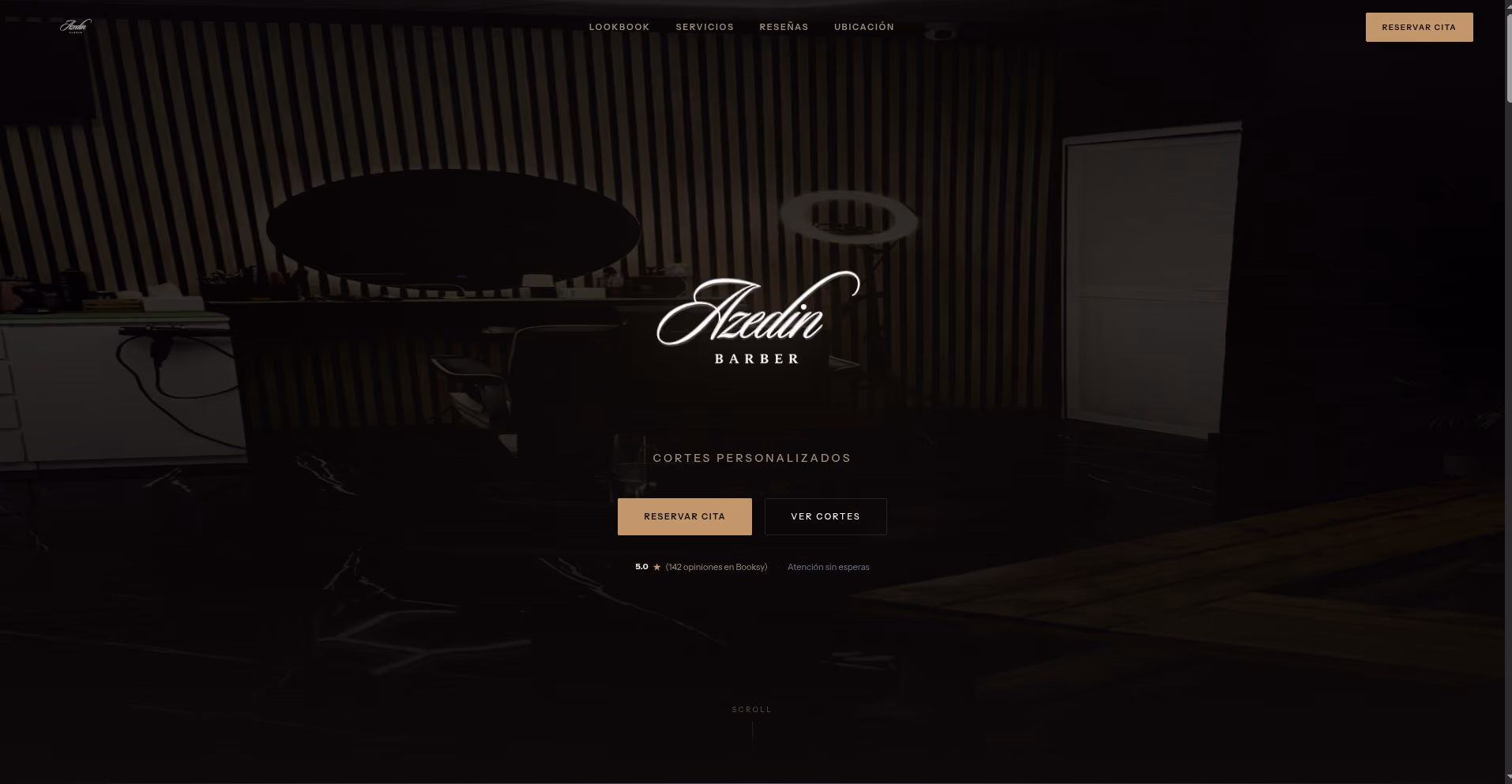 Azedin Barberia Studio Web