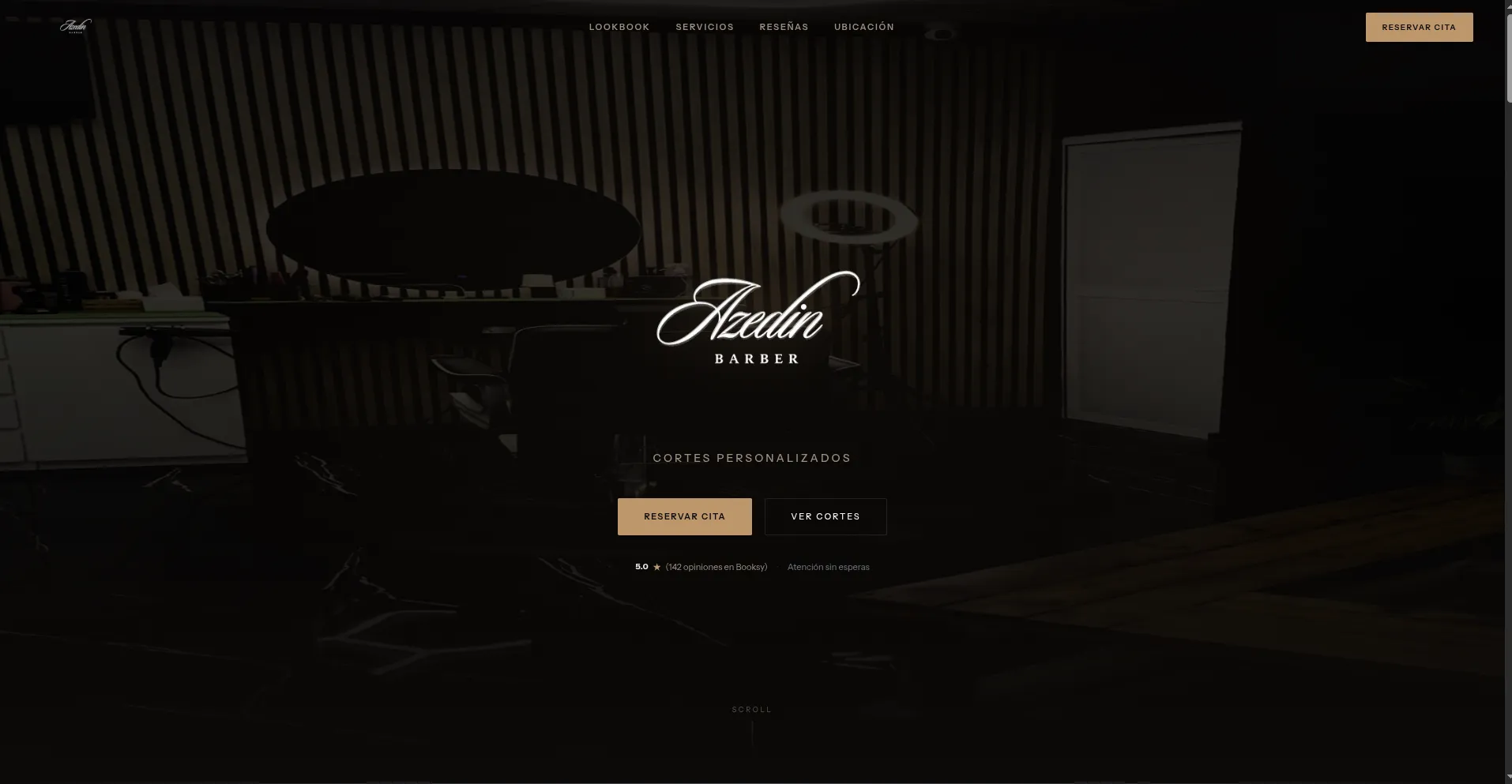 Azedin Barberia Studio Web